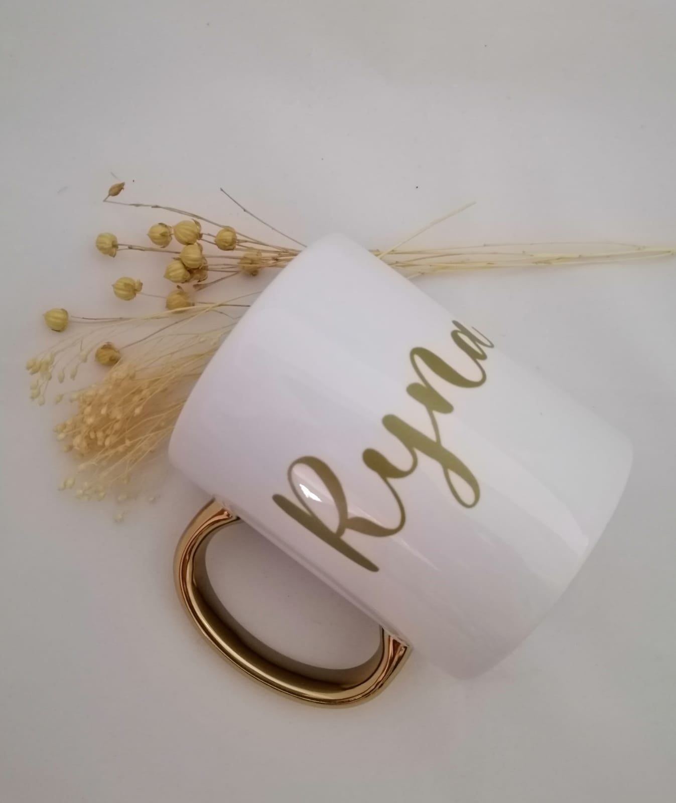 Gold Handle Mug